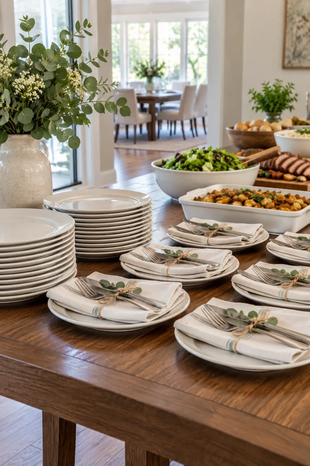 Create a Buffet Pickup Setting NYE table setting idea