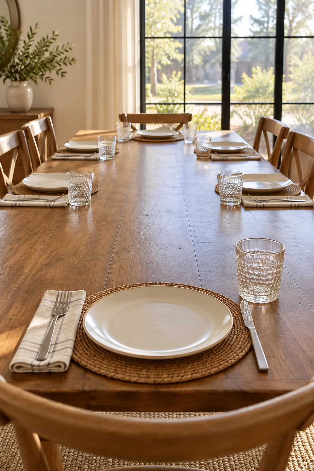 Leave Space for Shared Platters NYE table setting idea