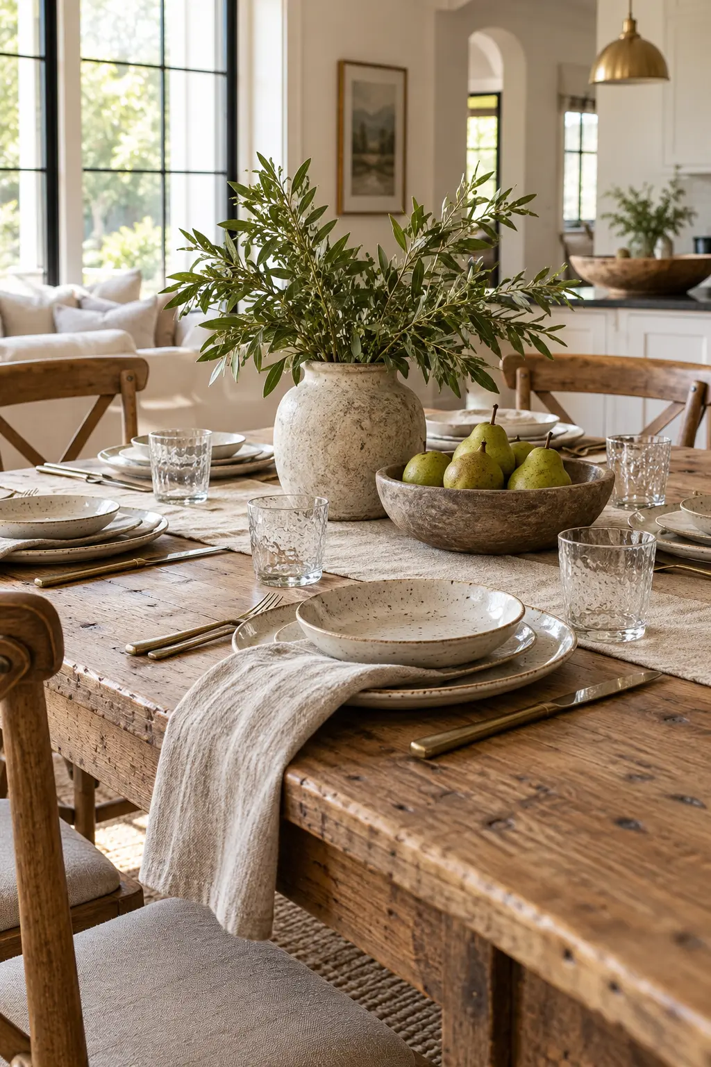 Keep It Rustic and Refined NYE table setting idea