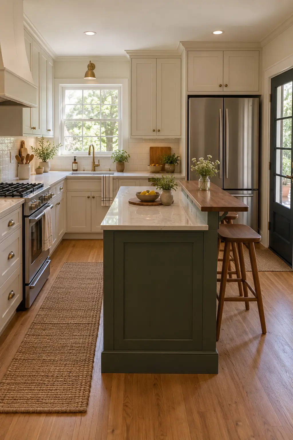 Create a Two-Level Island tiny kitchen with island idea