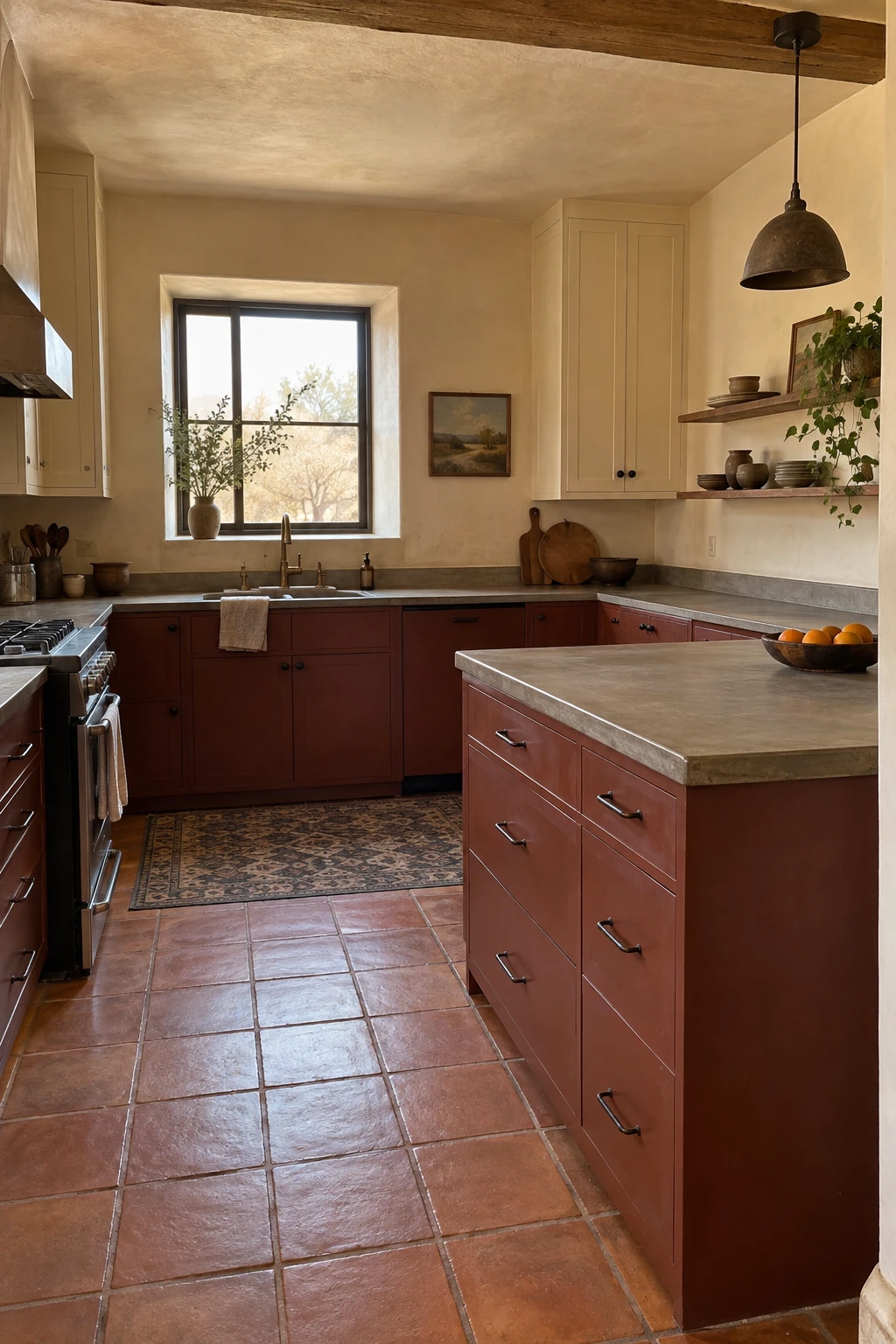Full-storage peninsula without seating