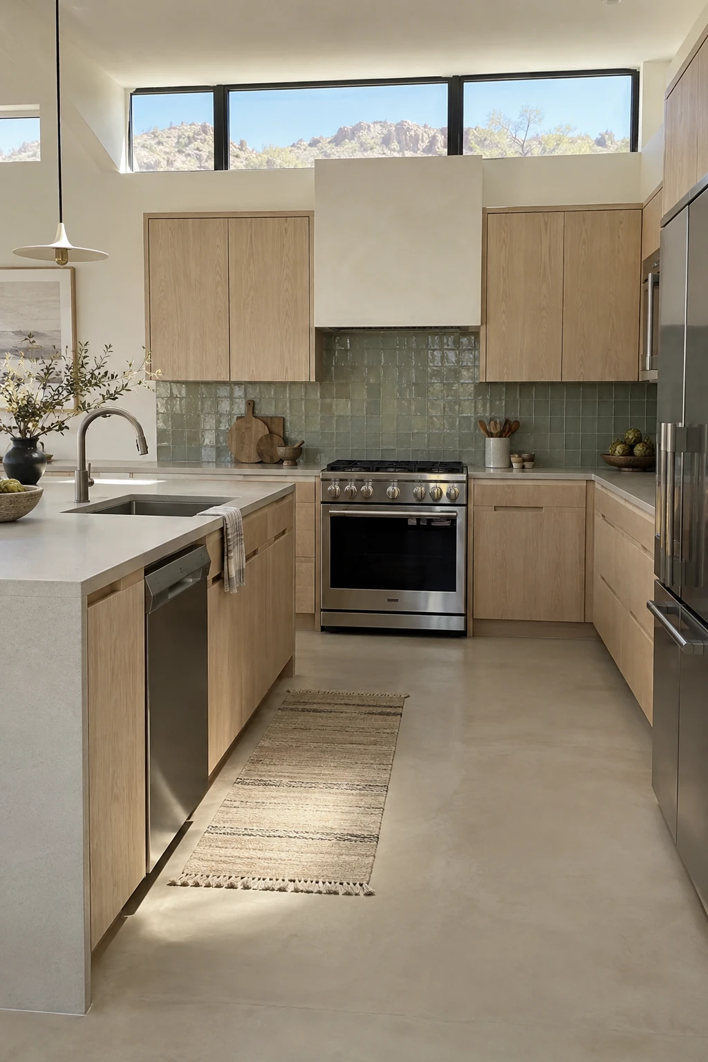 Dishwasher beside peninsula sink with clear loading zone