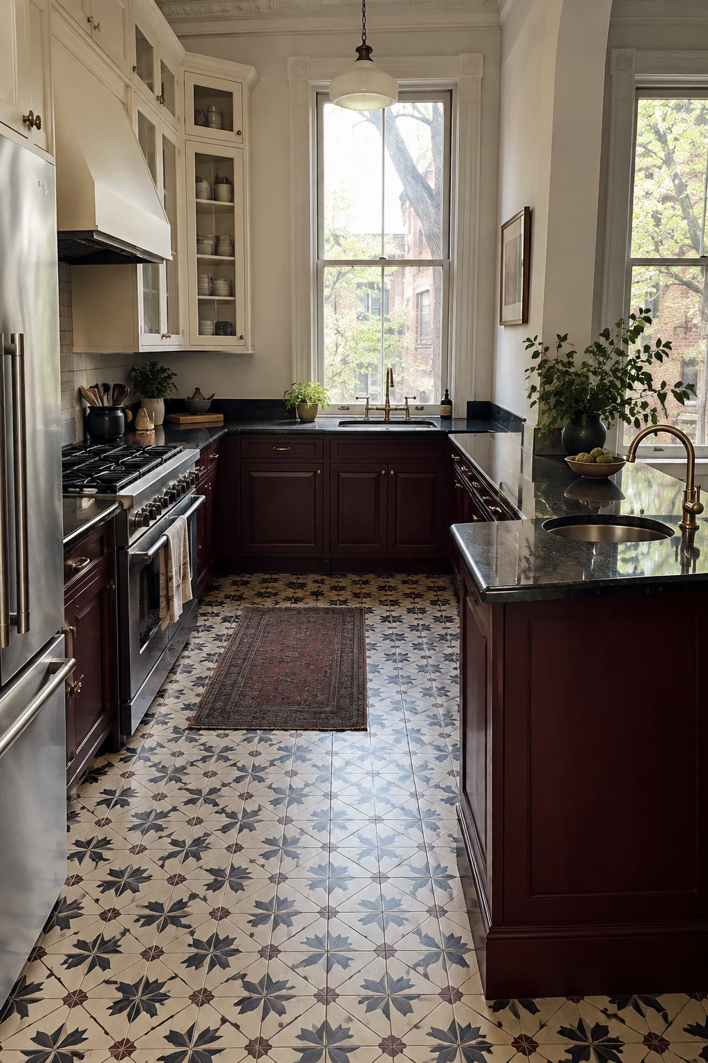 Small prep sink at the end of a kitchen peninsula