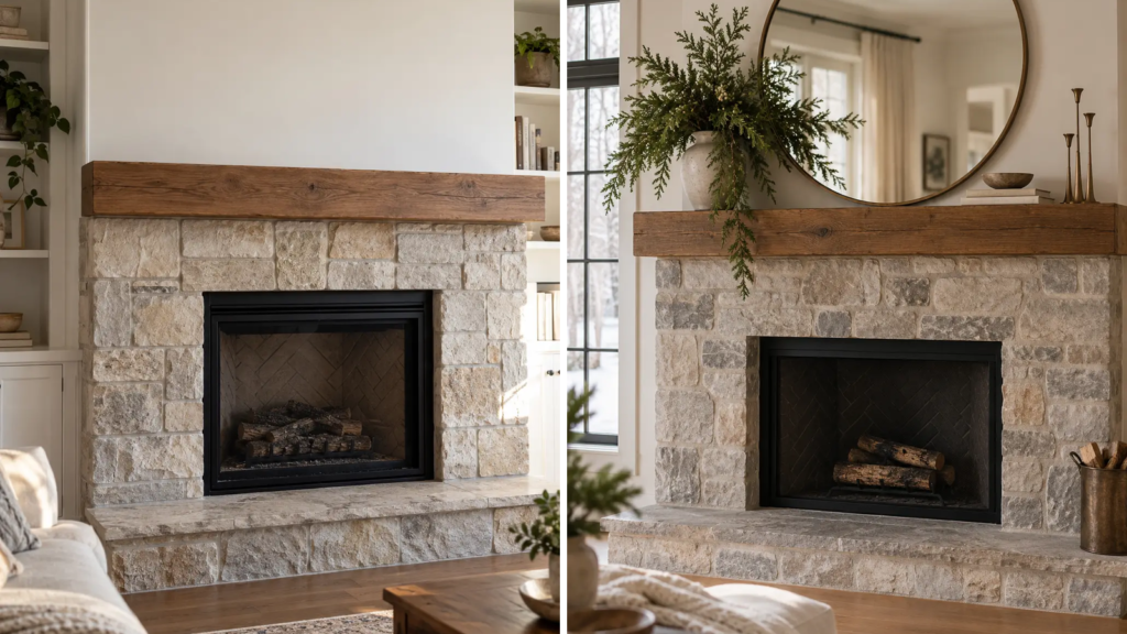 Winter mantel decorating ideas featured image