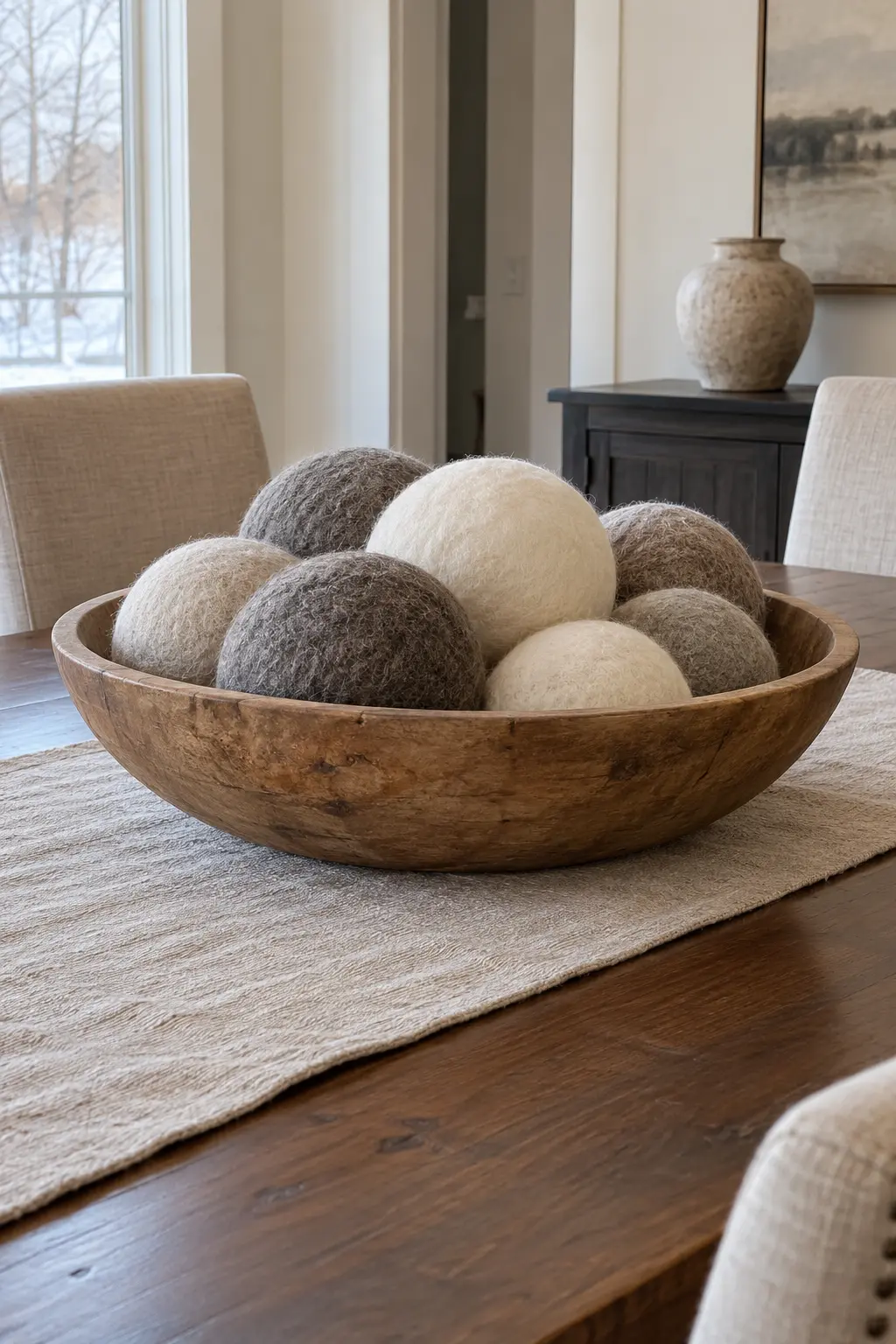 Choose a Child-Friendly Centerpiece winter tablescape after Christmas