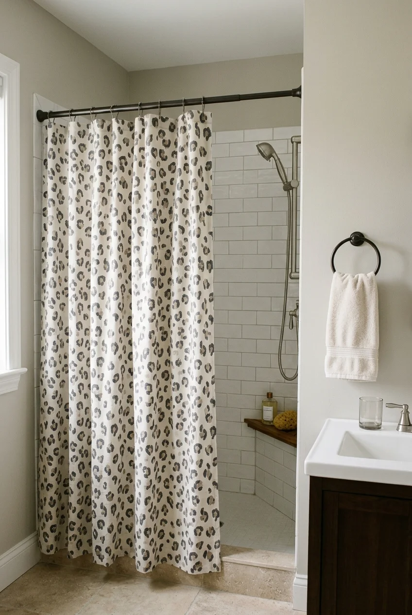 Single patterned layer carrying a kids bathroom theme
